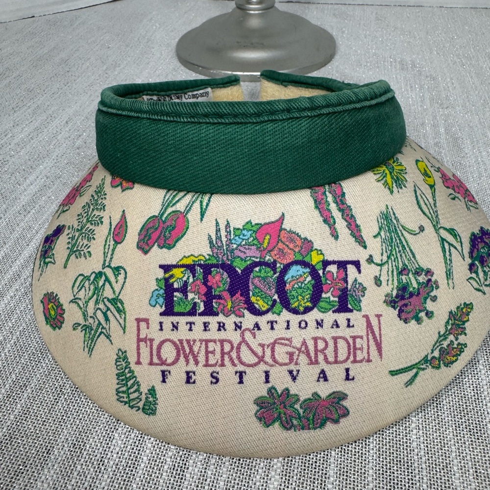 Disney Visor Epcot Flower & Garden Festival Visor vintage